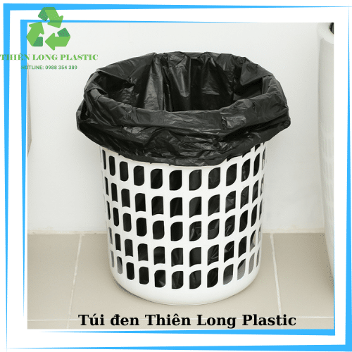 Túi Nilon 30×50 đen có quai (5kg)