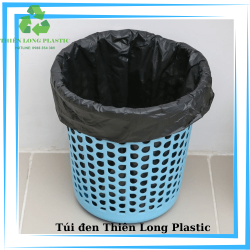 Túi Nilon 30×50 đen có quai (5kg)